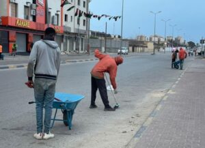 استمرار العمل لفتح المسار لمشروع الطريق الدائري الثالث