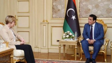 المنفي يبحث مع سفيرة المملكة المتحدة لدى ليبيا مستجدات الأوضاع السياسية والأمنية