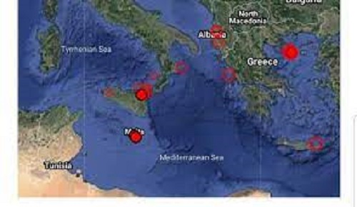 هزة أرضية بقوة 4.1 قبالة سواحل مالطا