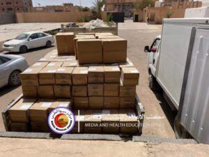 مركز سبها الطبي يستلم شحنة أدوية ومستلزمات طبية من منظمة الصحة العالمية