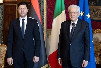 السفير الليبي بدولة إيطاليا يقدم أوراق اعتماده للرئيس الإيطالي بقصر الكوبرينالي اليوم