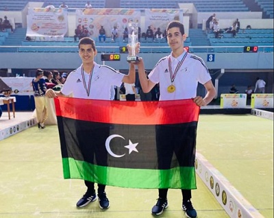 الراميان عبدالمهيمن الزنتوتي وفراس الزليطني يتوجان بذهبية أولى لليبيا في بطولة أفريقيا للكرة الحديدية تخصص رافا لأقل من 19 عاما