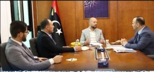اللافي يبحث خطوات تنفيذ بوابة الخدمات الإلكترونية مع الليبية للبريد والمعلومات