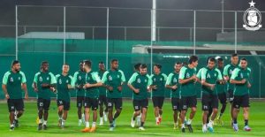 الأهلي طرابلس يكشف عن قمصان المشاركة العربية وينهي اليوم تحضيراته للقاء الهلال السعودي 