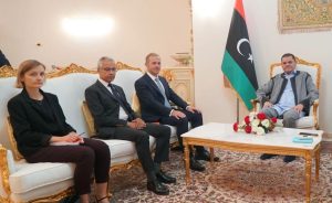 مبعوث الرئيس الفرنسي يلتقي في مصراته بالدبيبة وأعيان المدينة