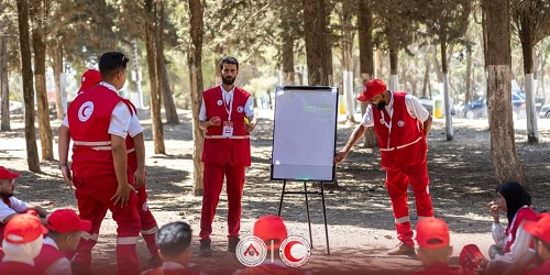 الهلال الأحمر الليبي: المخيم التدريبي لإدارة الكوارث