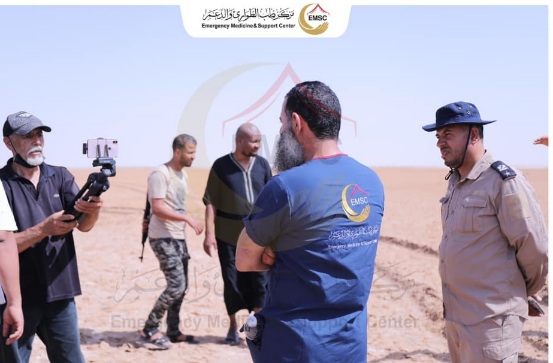 استمرار عمل فرق طب الطوارىء والدعم مع مجموعات المهاجرين على الحدود الليبية