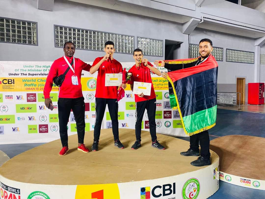 ليبيا تحرز المركز الثالث وبرونزية العالم في الكرة الحديدية بالجزائر