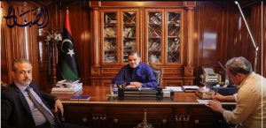 الدبيبة يبحث مع رئيس مؤسسة النفط جهودها في تخفيف الظروف المعيشية ببلديات المنطقة الشرقية