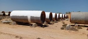 النهر الصناعي يوجه 25 أنبوب خرساني لدرنة وسوسة