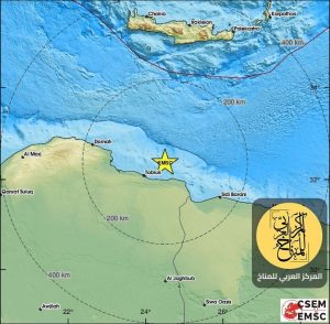 زالزال يضرب ساحل مدينة طبرق 