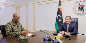الدبيبة يلتقي قائد الأفريكوم لبحث تداعيات الأوضاع في درنة