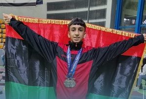 الرباع الليبي قناو يتألق ويتوج ب3 فضيات في أول مشاركة قارية