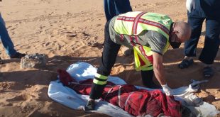 الإسعاف والطوارئ الكفرة: انتشال جثة لأحد المهاجرين الأفارقة