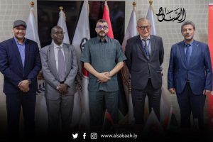 التومي يناقش مع ممثل (UNDP) الجهود المشتركة في مواجهة آثار الفيضانات والسيول بالبلديات المنكوبة