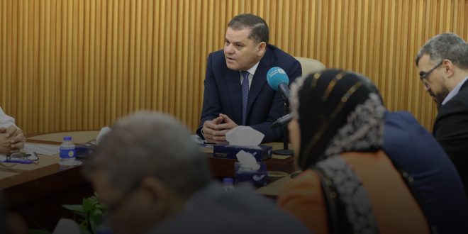 الدبيبة يؤكد ضرورة الإسراع في العمل بالمناطق المنكوبة