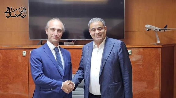 وزير المواصلات يبحث مع سفير إيطاليا مشاريع الطريق السريع ومطار طرابلس