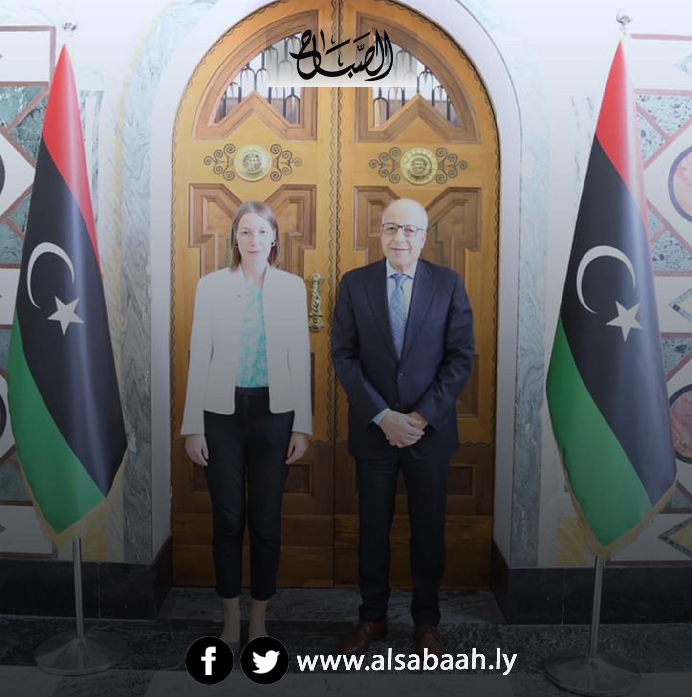 الكبير يلتقي القائم بأعمال السفارة البريطانية لدى دولة ليبيا