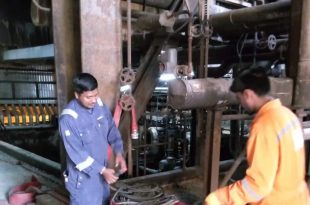 البدء في الصيانة الشركة العامة للكهرباء الوحدة البخارية الخامسة بمحطة توليد درنة البخارية
