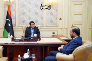 المنفي يلتقي النائب الثاني لرئيس المجلس الأعلى للدولة