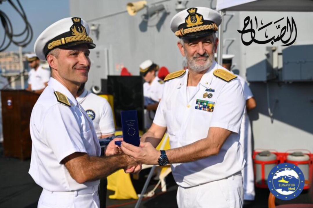 تغيير القيادة التكتيكية لـ"إيريني" في نابولي.. وقائدها يعلن لـ"نوفا" وضع خطة لتشكيل خفر السواحل والبحرية الليبية