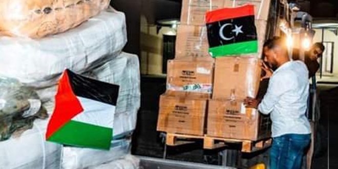 إرسال قافلة مساعدات وإغاثة لدعم قطاع غزة 