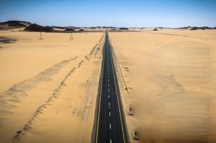 افتتاح طريق أبو زريق - الكفرة بطول 35 كم