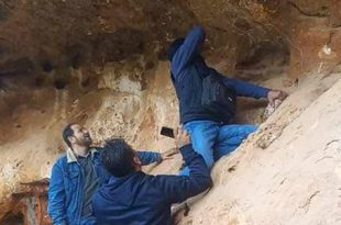 فريق مراقبة آثار توكرة يجري بزيارة لمواقع أثرية ما قبل التاريخ بوادي جازا