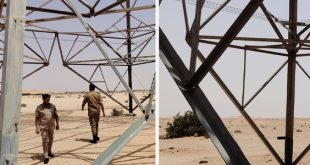 سرقة زوايا أبراج نقل الطاقة في منطقة الشويرف