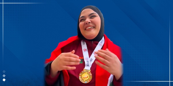 "رتاج السايح" تتوّج بذهبية القرص في البطولة العربية