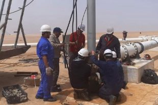 إعادة تشغيل آبار النهر في السرير وتازربو