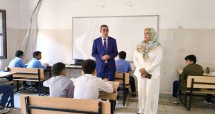 وكيل وزارة التربية والتعليم يتفقد سير الامتحانات النهائية بطرابلس المركز