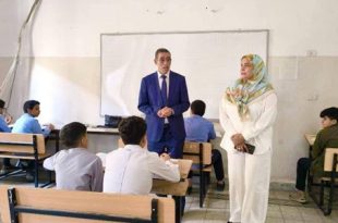 وكيل وزارة التربية والتعليم يتفقد سير الامتحانات النهائية بطرابلس المركز