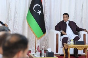 المنفي يبحث ملف المصالحة الوطنية مع وفد مصراتة