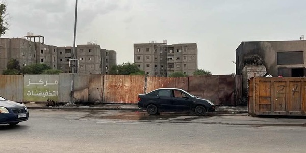 اخماد حريق في حي الانتصار بطرابلس