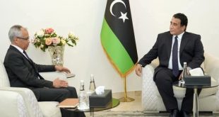 المنفي يبحث مع السفير الفرنسي الأوضاع السياسية في ليبيا