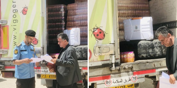 حملة تفتيش مكثفة على شاحنات نقل المواد الغذائية في الجبل الأخضر لضمان سلامة السلع