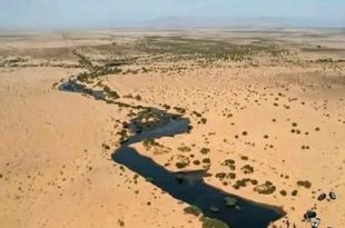تسرب في أحد أنابيب نقل النفط الخام جنوب الزاوية
