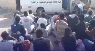 نقل 30 مهاجراً غير شرعي مصابون بأوبئة من اجدابيا إلى مركز إيواء بالكفرة لترحيلهم