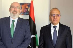 اللافي يبحث مع لونغدن تطورات الأوضاع السياسية والأمنية