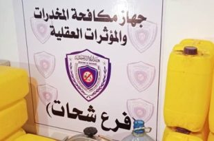 مداهمة مصنع للخمور داخل مشتل زراعي في شحات