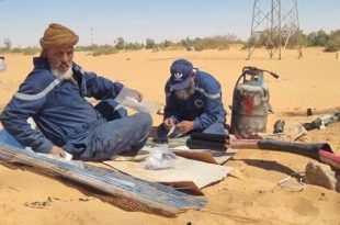 جهود لإصلاح عطل خط الكهرباء رقم 13 باوباري