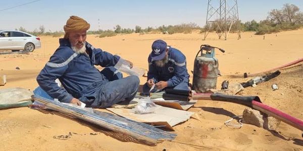 جهود لإصلاح عطل خط الكهرباء رقم 13 باوباري