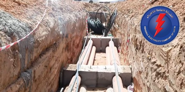 استمرار تنفيذ الأعمال المدنية لمشروع خط نقل الطاقة جنوب طرابلس