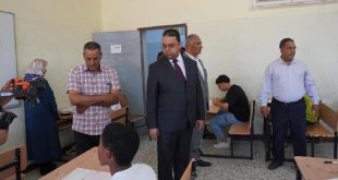 وزير التربية والتعليم يتفقد امتحانات الشهادة الأساسية في أبوسليم