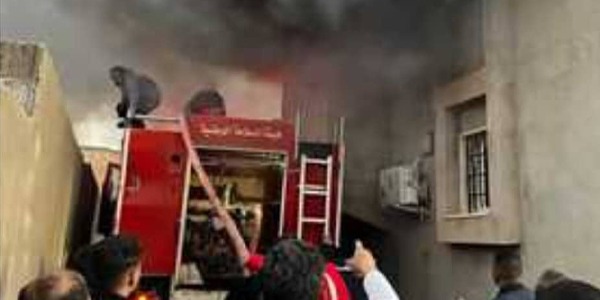 إصابة مواطن في حريق بداية موسم الصيف بالاصابعة
