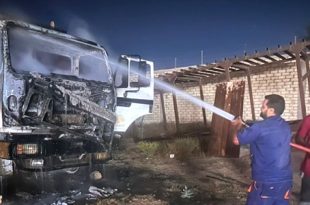 السيطرة على حريق بمزرعة في حي الصناعي بأجدابيا