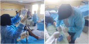 وصول 8 مصابين بحروق لمستشفى جالو المركزي إثر حريق بأوجلة