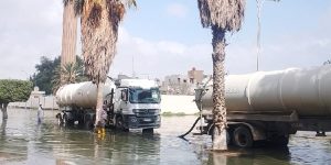 الربط العشوائي على محطة تاجوراء للصرف الصحي تسبب في طفح المياه