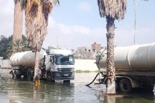 الربط العشوائي على محطة تاجوراء للصرف الصحي تسبب في طفح المياه